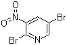 结构式 CAS# 15862-37-0, 2,5-二溴-3-硝基吡啶