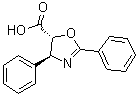 structure of CAS# 158722-22-6, (4S,5R)-2,4-Diphenyl-4,5-dihydrooxazole-5-carboxylic acid