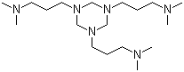 结构式 CAS# 15875-13-5, 1,3,5-三(二甲基胺丙基)-1,3,5-六氢化三嗪