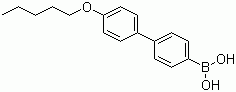 结构式 CAS# 158937-25-8, 4-戊氧基联苯硼酸