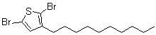 structure of CAS# 158956-23-1, 2,5-Dibromo-3-decylthiophene