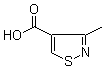 结构式 CAS# 15903-66-9, 3-甲基-4-异噻唑羧酸