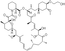 结构式 CAS# 159351-69-6, 依维莫司