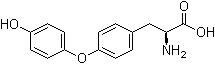 结构式 CAS# 1596-67-4, L-甲状腺原氨酸; 去碘甲状腺素