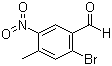 structure of CAS# 159730-72-0, 2-Bromo-4-methyl-5-nitrobenzaldehyde