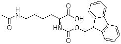 structure of CAS# 159766-56-0, Fmoc-N'-Acetyl-L-lysine;Fmoc-Lys(Ac)-OH