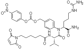 structure of CAS# 159857-81-5, Maleimidocaproyl-L-valine-L-citrulline-p-aminobenzyl alcohol p-nitrophenyl carbonate