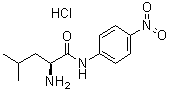 结构式 CAS# 16010-98-3, (2S)-2-氨基-4-甲基-N-(4-硝基苯基)-戊酰胺单盐酸盐