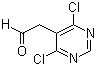 结构式 CAS# 16019-33-3, 4,6-二氯嘧啶-5-乙醛