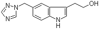 结构式 CAS# 160194-39-8, 2-[5-(1,2,4-三唑-1-基甲基)-1H-吲哚-3-基]乙醇
