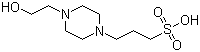 结构式 CAS# 16052-06-5, 4-羟乙基哌嗪丙磺酸; N-(2-羟乙基)哌嗪-N'-3-丙磺酸