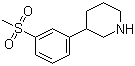结构式 CAS# 160866-61-5, 3-[3-(甲基磺酰基)苯基]哌啶