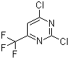 结构式 CAS# 16097-64-6, 2,4-二氯-6-三氟甲基嘧啶