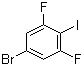结构式 CAS# 160976-02-3, 2,6-二氟-4-溴碘苯; 5-溴-1,3-二氟-2-碘苯