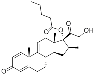 structure of CAS# 16125-28-3, Betamethasone Valerate EP Impurity F;Betamethasone valerate 9(11)-ene;[(8S,10S,13S,14S,16S,17R)-17-(2-hydroxyacetyl)-10,13,16-trimethyl-3-oxo-7,8,12,14,15,16-hexahydro-6H-cyclopenta[a]phenanthren-17-yl] pentanoate