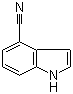 结构式 CAS# 16136-52-0, 4-氰基吲哚