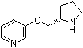 结构式 CAS# 161416-57-5, 3-[(2S)-2-吡咯烷基甲氧基]吡啶