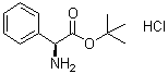 structure of CAS# 161879-12-5, (S)-Phenylglycine tert-butyl ester hydrochloride;L-Phenylglycine tert-butyl ester hydrochloride