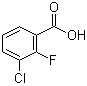 结构式 CAS# 161957-55-7, 3-氯-2-氟苯甲酸