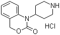 structure of CAS# 162045-31-0, 1-(4-Piperidinyl)-1,2-dihydro-4H-3,1-benzoxazin-2-one hydrochloride