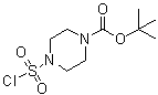 结构式 CAS# 162046-65-3, 4-(氯磺酰基)-1-哌嗪羧酸叔丁酯