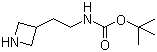 structure of CAS# 162696-31-3, N-[2-(3-Azetidinyl)ethyl]carbamic acid tert-butyl ester;[2-(3-Azetidinyl)ethyl]carbamic acid 1,1-dimethylethyl ester; tert-Butyl [2-(azetidin-3-yl)ethyl]carbamate