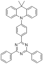 结构式 CAS# 1628752-98-6, 10-(4-(4,6-二苯基-1,3,5-三嗪-2-基)苯基)-9,9-二甲基-9,10-二氢吖啶