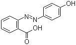 结构式 CAS# 1634-82-8, 2-(对羟基苯偶氮)苯甲酸