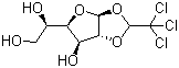structure of CAS# 16376-36-6, 1,2-O-[(1S)-2,2,2-Trichloroethylidene]-alpha-D-glucofuranose;NSC 52806; beta-Chloralose