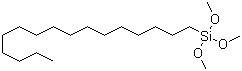 structure of CAS# 16415-12-6, Hexadecyltrimethoxysilane