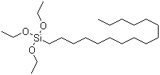 结构式 CAS# 16415-13-7, 十六烷基三乙氧基硅烷