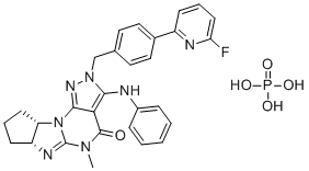 结构式 CAS# 1642303-38-5, 兰利泊顿磷酸酯