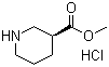 structure of CAS# 164323-84-6, (S)-3-Piperidinecarboxylic acid methyl ester hydrochloride