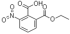结构式 CAS# 16533-45-2, 2-羧基-3-硝基苯甲酸乙酯