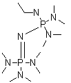 结构式 CAS# 165535-45-5, N'''-[P,P-双(二甲基氨基)-N-乙基膦肼基]-N,N,N',N',N'',N''-六甲基亚胺代磷酸三酰胺