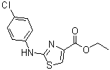 structure of CAS# 165682-93-9, 2-[(4-chlorophenyl)amino]-4-thiazolecarboxylic acid ethyl ester