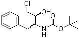结构式 CAS# 165727-45-7, (1S,2S)-(1-苄基-3-氯-2-羟基丙基)氨基甲酸叔丁酯