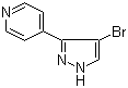 结构式 CAS# 166196-54-9, 4-(4-溴-1H-吡唑-3-基)吡啶