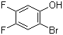 结构式 CAS# 166281-37-4, 2-溴-4,5-二氟苯酚