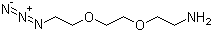 结构式 CAS# 166388-57-4, 2-[2-(2-叠氮乙氧基)乙氧基]乙胺