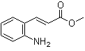 structure of CAS# 1664-62-6, 3-(2-Aminophenyl)-2-propenoic acid methyl ester;Methyl 2-aminocinnamate; Methyl o-aminocinnamate