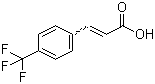 结构式 CAS# 16642-92-5, 4-三氟甲基肉桂酸; 对三氟甲基肉桂酸