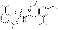 structure of CAS# 166518-60-1, Avasimibe;N-(2,6-Dipropan-2-ylphenoxy)sulfonyl-2-(2,4,6-tripropan-2-ylphenyl)acetamide