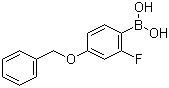 structure of CAS# 166744-78-1, 4-Benzyloxy-2-fluorophenylboronic acid