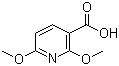 结构式 CAS# 16727-43-8, 2,6-二甲氧基吡啶-3-羧酸