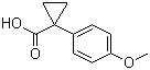 结构式 CAS# 16728-01-1, 1-(4-甲氧基)-1-环丙烷羧酸