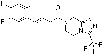 结构式 CAS# 1675201-14-5, 1-[5,6-二氢-3-(三氟甲基)-1,2,4-三唑并[4,3-a]吡嗪-7(8H)-基]-4-(2,4,5-三氟苯基)-3-丁烯-1-酮