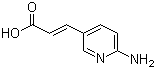 结构式 CAS# 167837-43-6, (2E)-3-(6-氨基-3-吡啶基)-2-丙烯酸