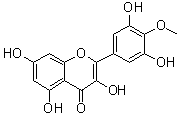 structure of CAS# 16805-10-0, 3,3',5,5',7-Pentahydroxy-4'-methoxyflavone;Mearnsetin