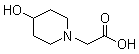 4-Hydroxy-1-piperidineacetic acid molecular structure (CAS 168159-33-9)